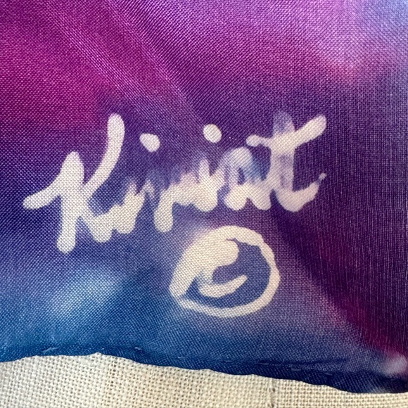 Artisan Signed Silky Scarf 12” x 78” - Picture 2 of 6